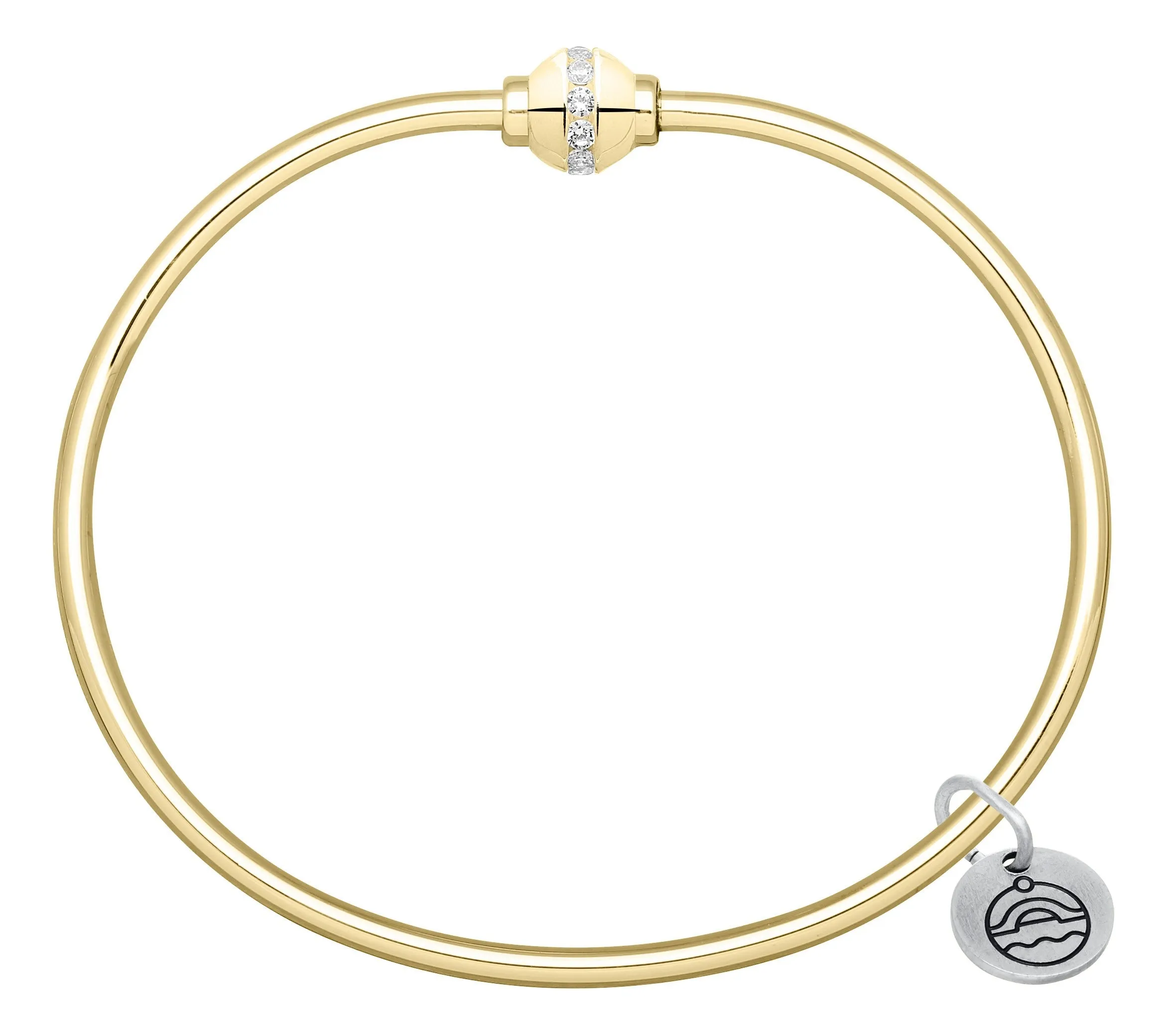 14K Gold & Diamond Cape Cod Bracelet