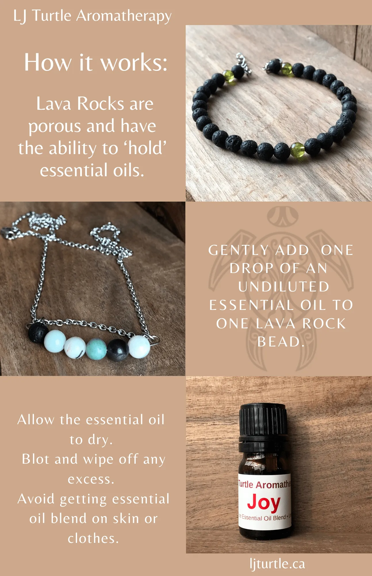 3-Stack | Smokey Quartz | Amethyst | Peridot & Lava Stone Aromatherapy Diffuser Bracelet