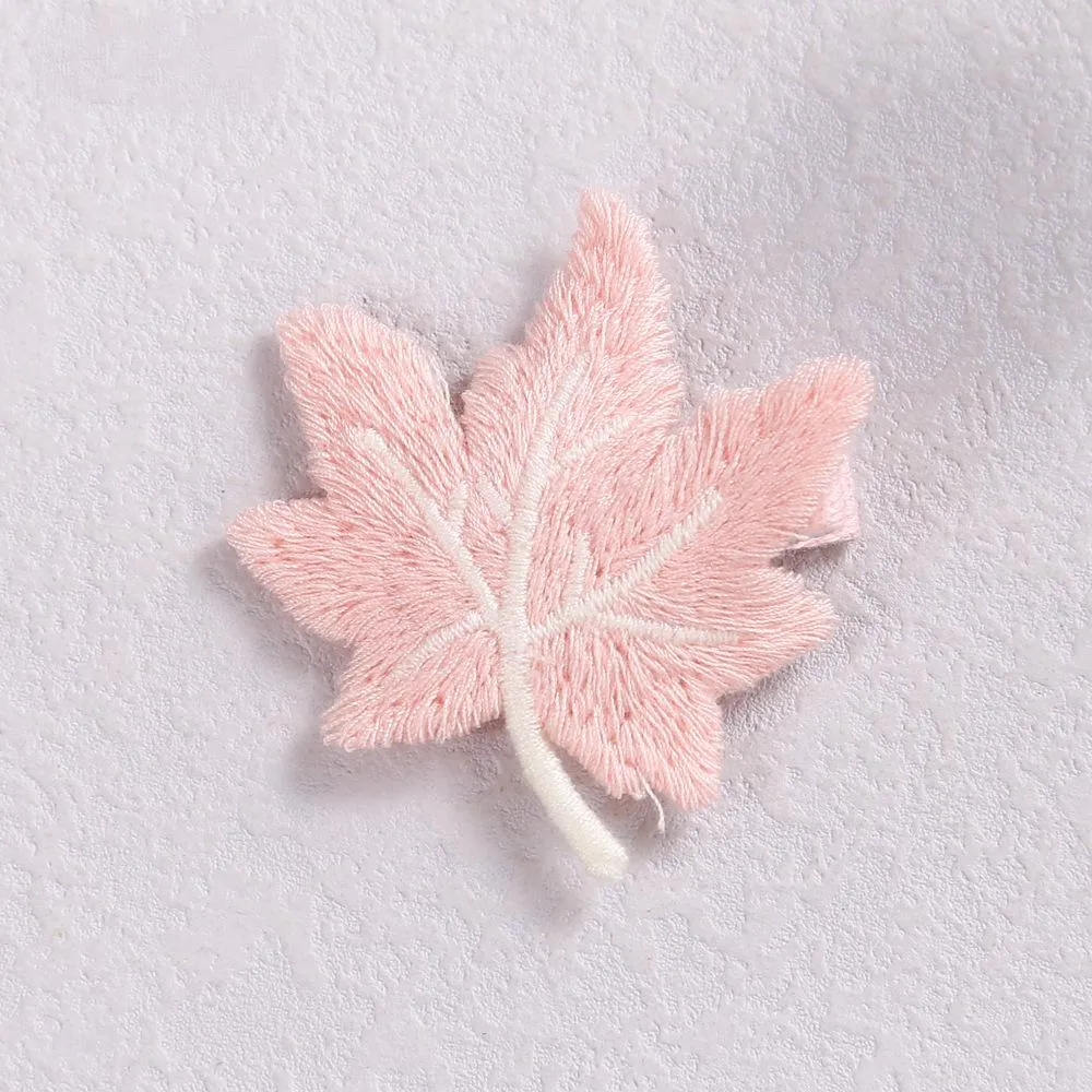 6-color Cloth Maple Leaf Hairpin Simple Girl Side Clip Back Of Head Clip