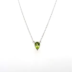 .73 ct Peridot Pendant Set 14k White Gold Regard Jewelry Austin, Texas