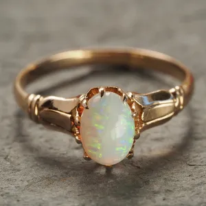 Antique Victorian Opal 10k Gold Ring