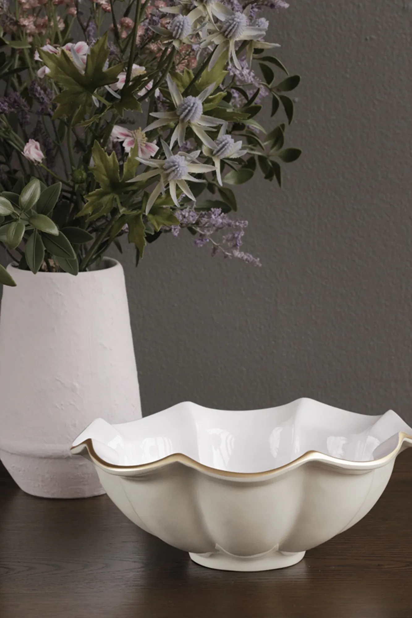 Beatriz Ball Encanto Devon Medium Bowl - Cream & White