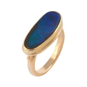 Boulder Opal Stackable Ring