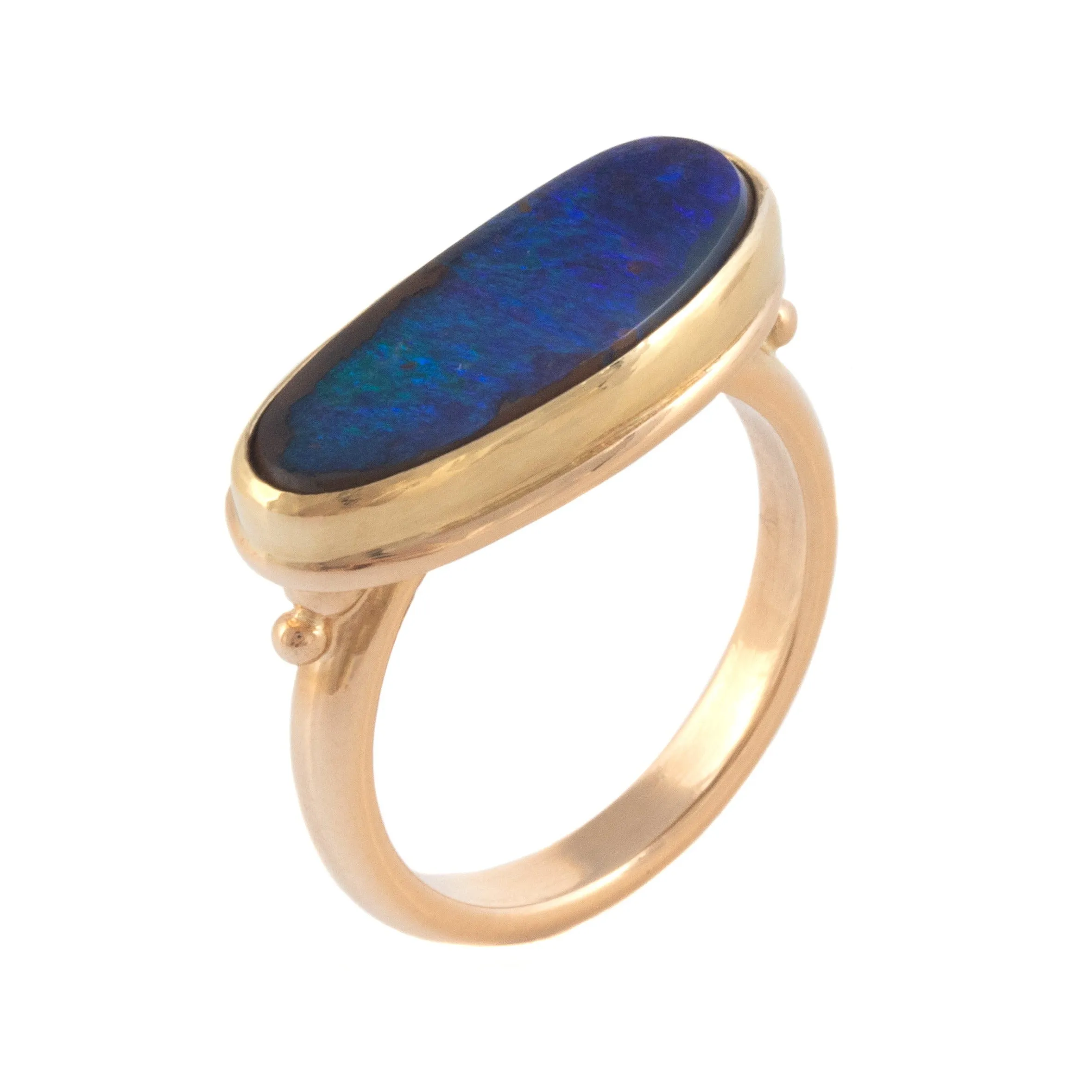 Boulder Opal Stackable Ring