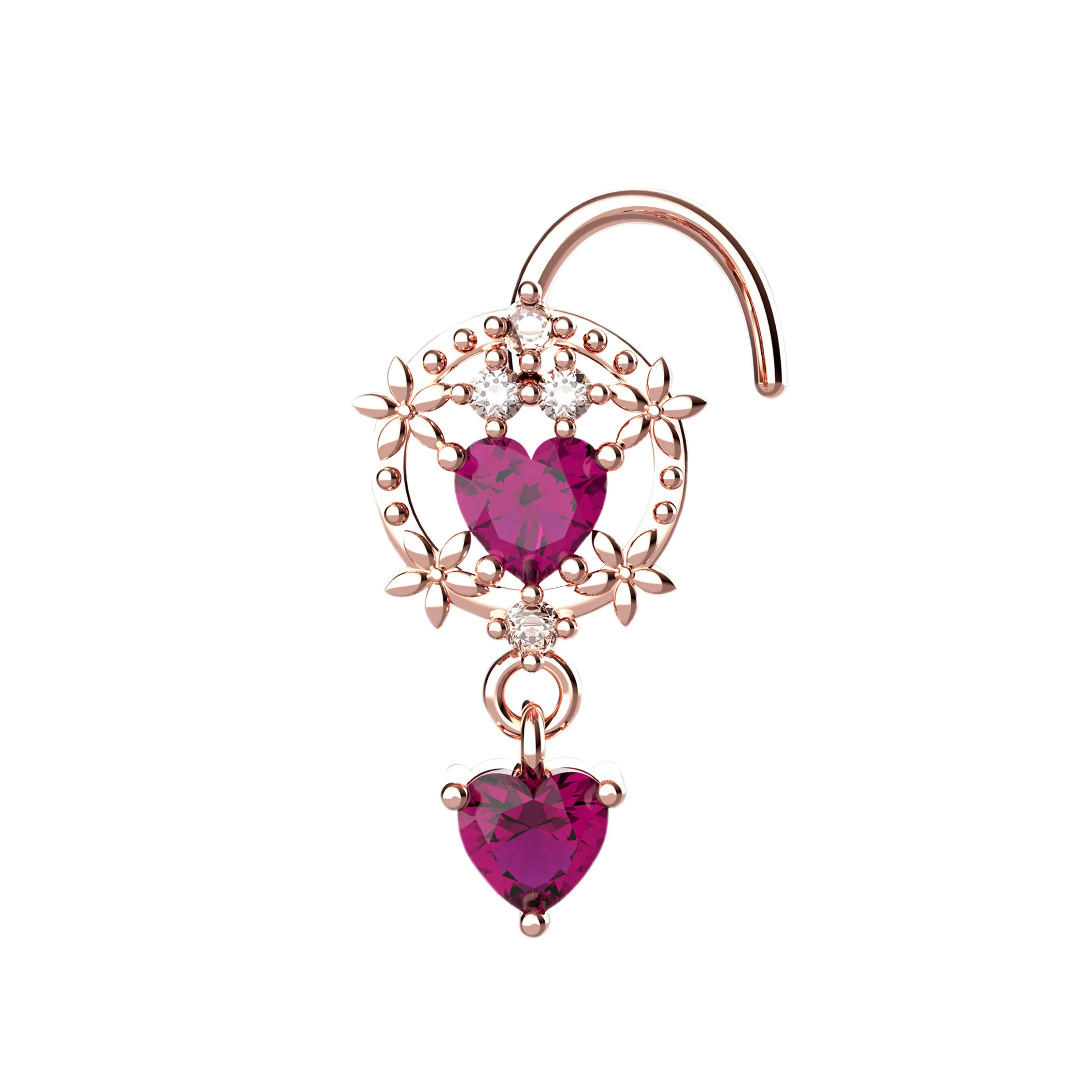 Dangling Nose Piercing Ring for Women – Elegant Dangle Nose Jewelry