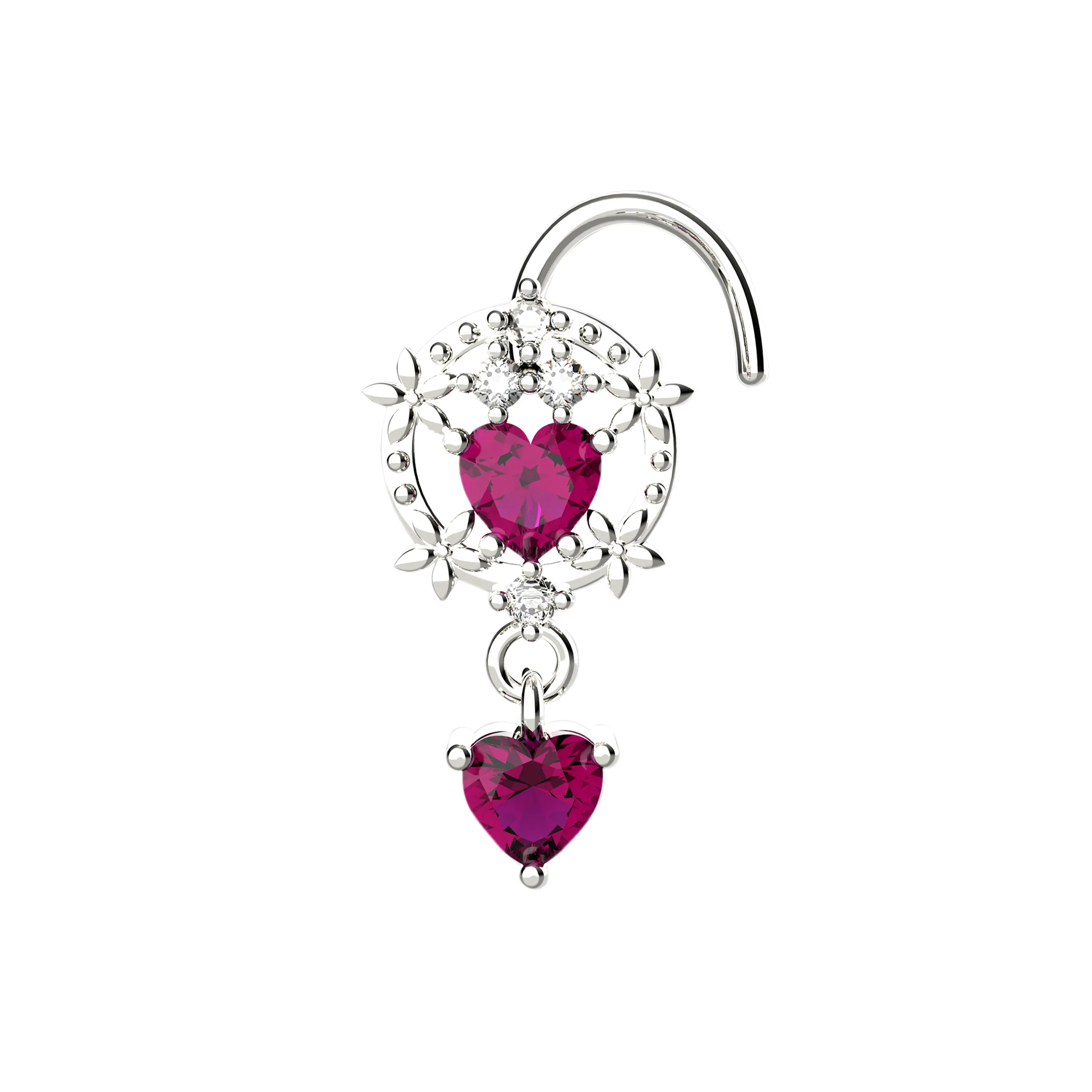 Dangling Nose Piercing Ring for Women – Elegant Dangle Nose Jewelry