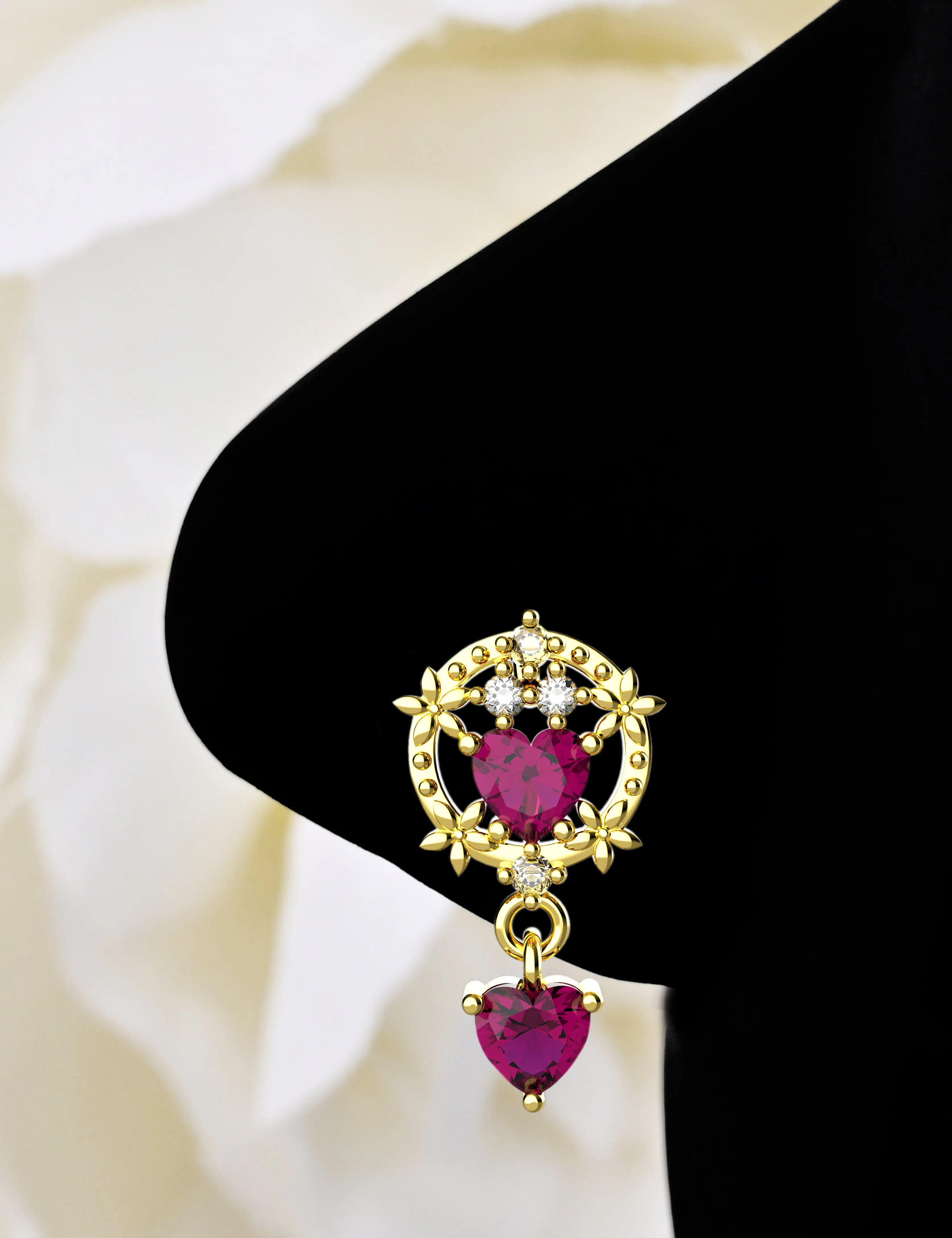 Dangling Nose Piercing Ring for Women – Elegant Dangle Nose Jewelry