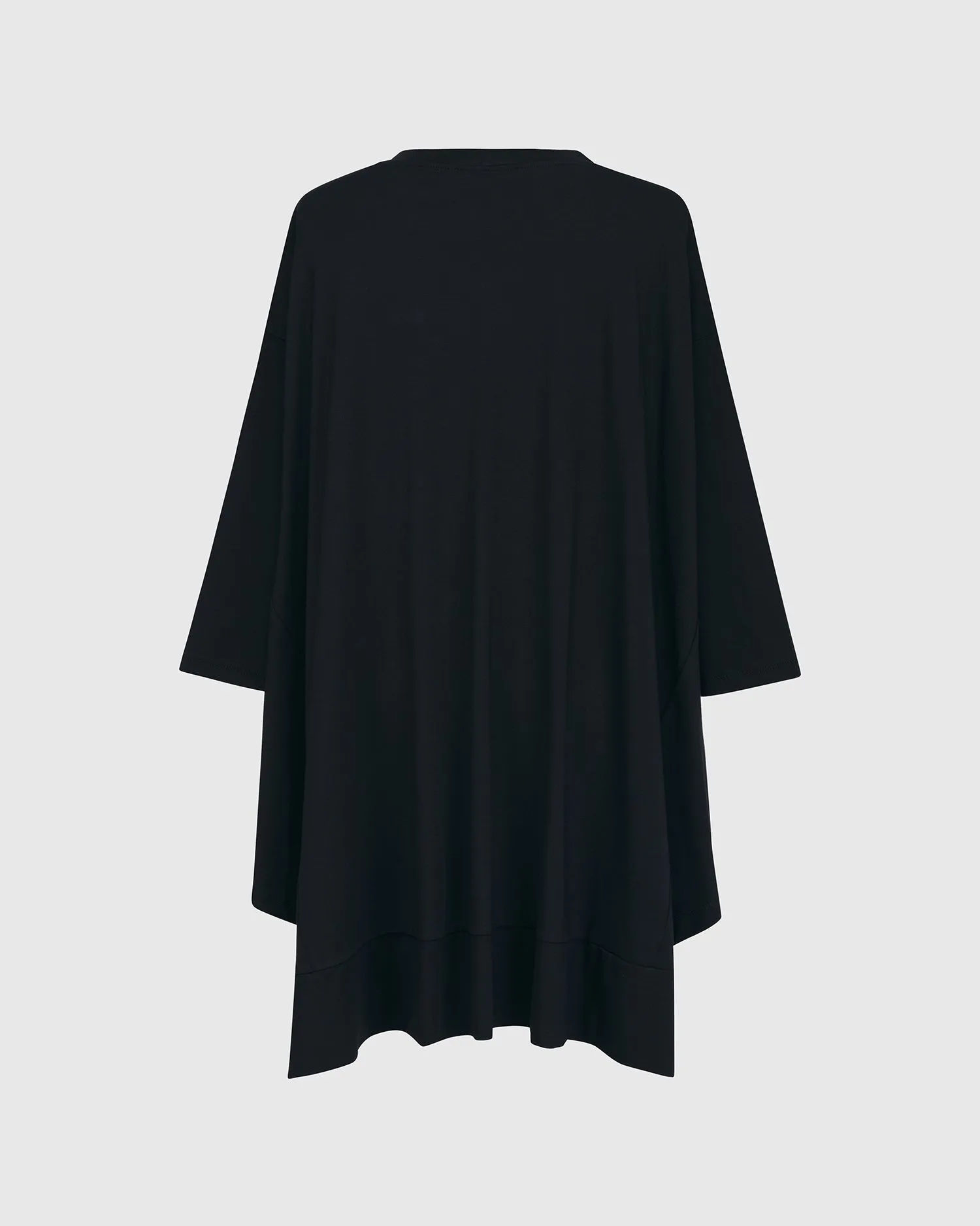 Essential Oversized Trapeze Top, Black by Alembika