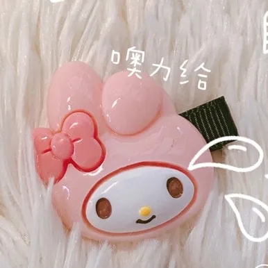 Kawaii Pink Bunny Hairpin
