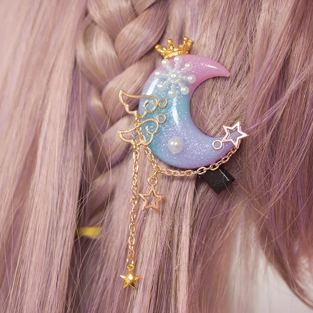 Kawaii Princess Lolita Moon Hairpin
