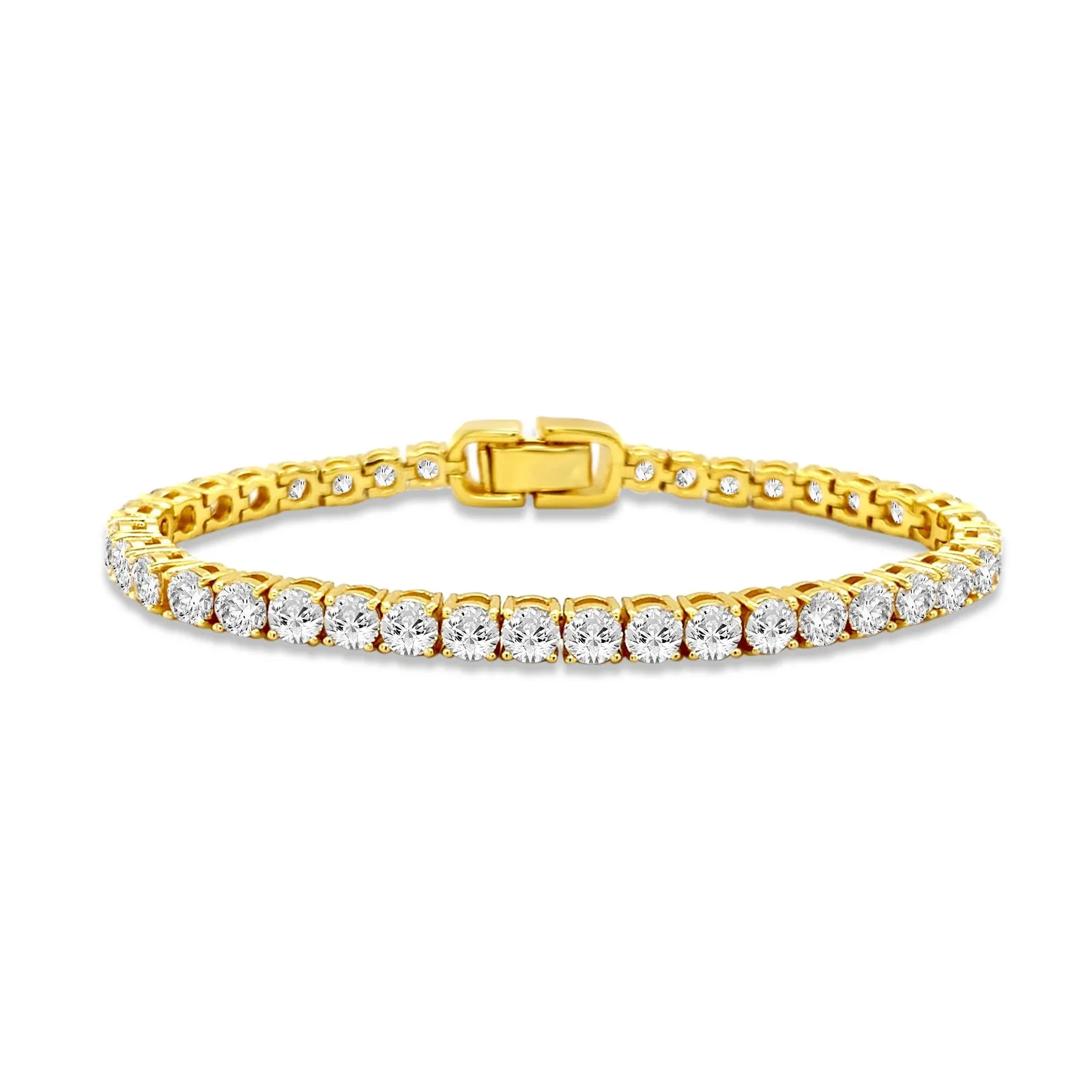 Luxe G Color 10 Carat Tennis Bracelet Four Prong