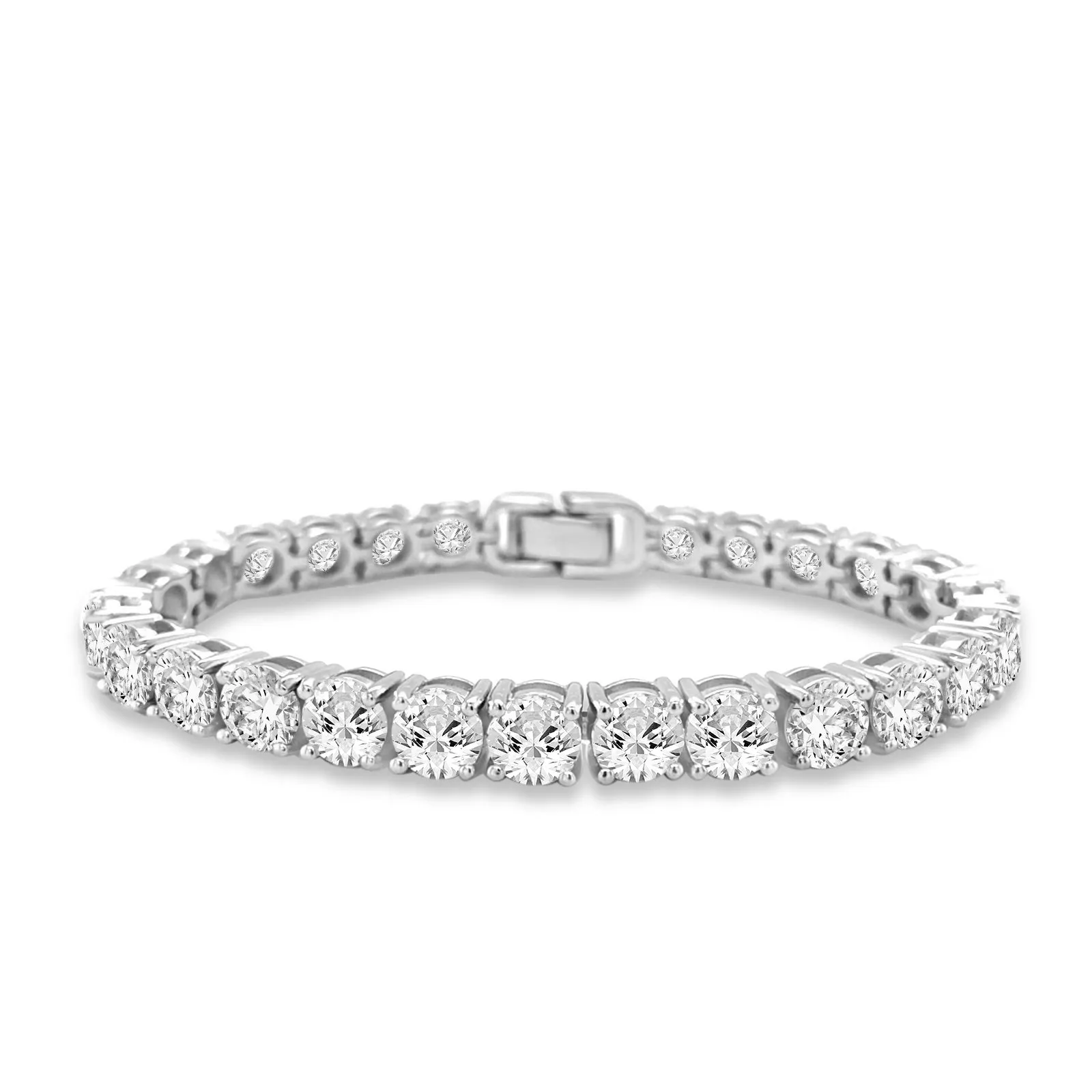 Luxe G Color 15 Carat Tennis Bracelet Four Prong