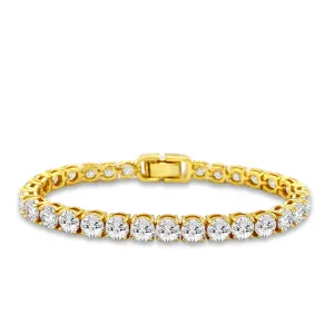 Luxe G Color 15 Carat Tennis Bracelet Four Prong