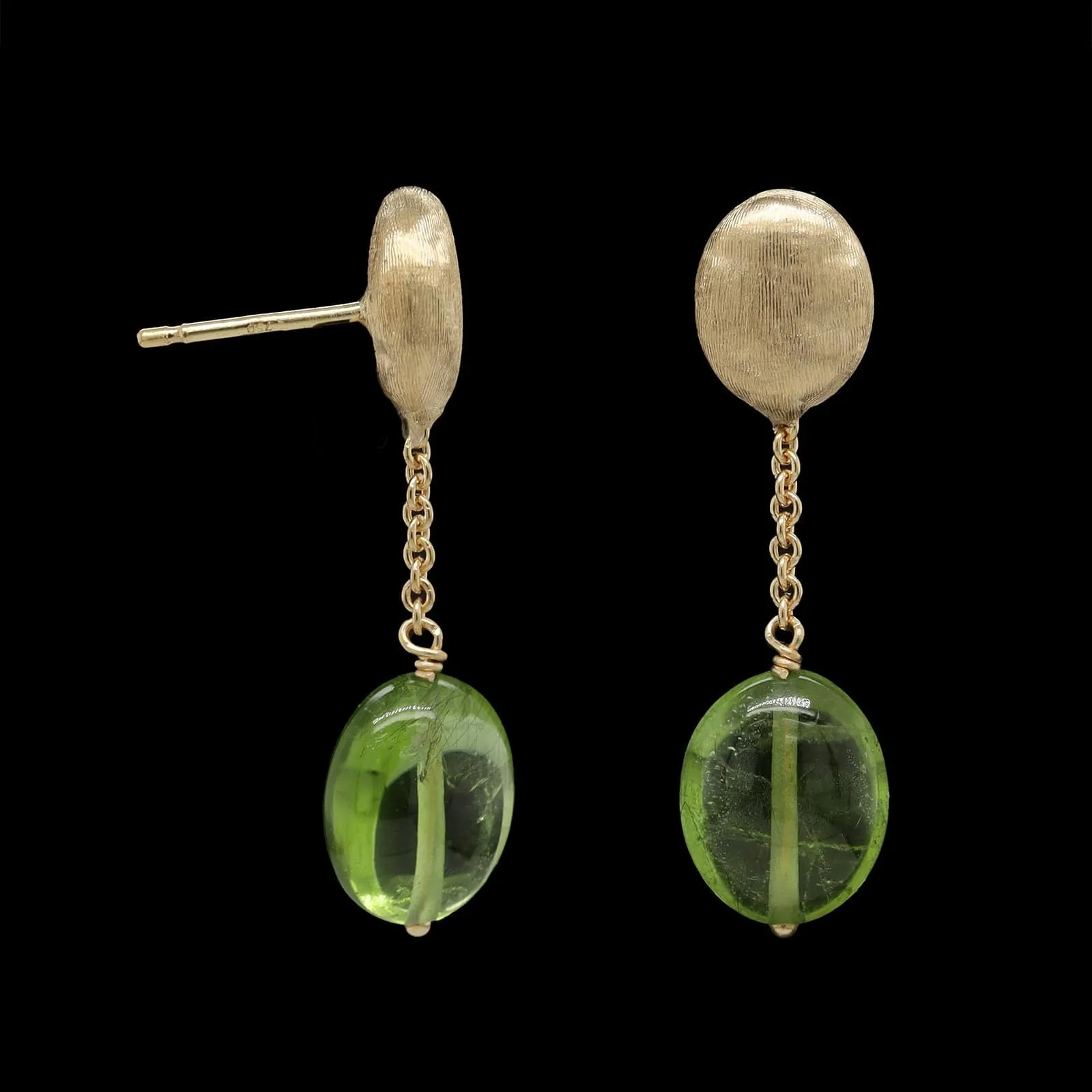 Marco Bicego 18K Yellow Gold Estate Peridot Earrings