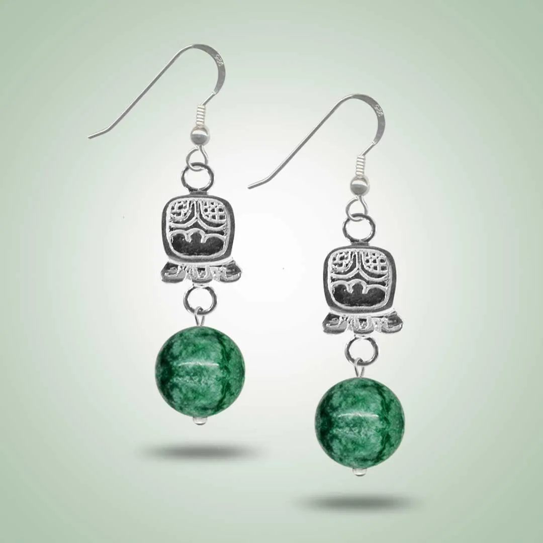 Mayan Glyph Earrings