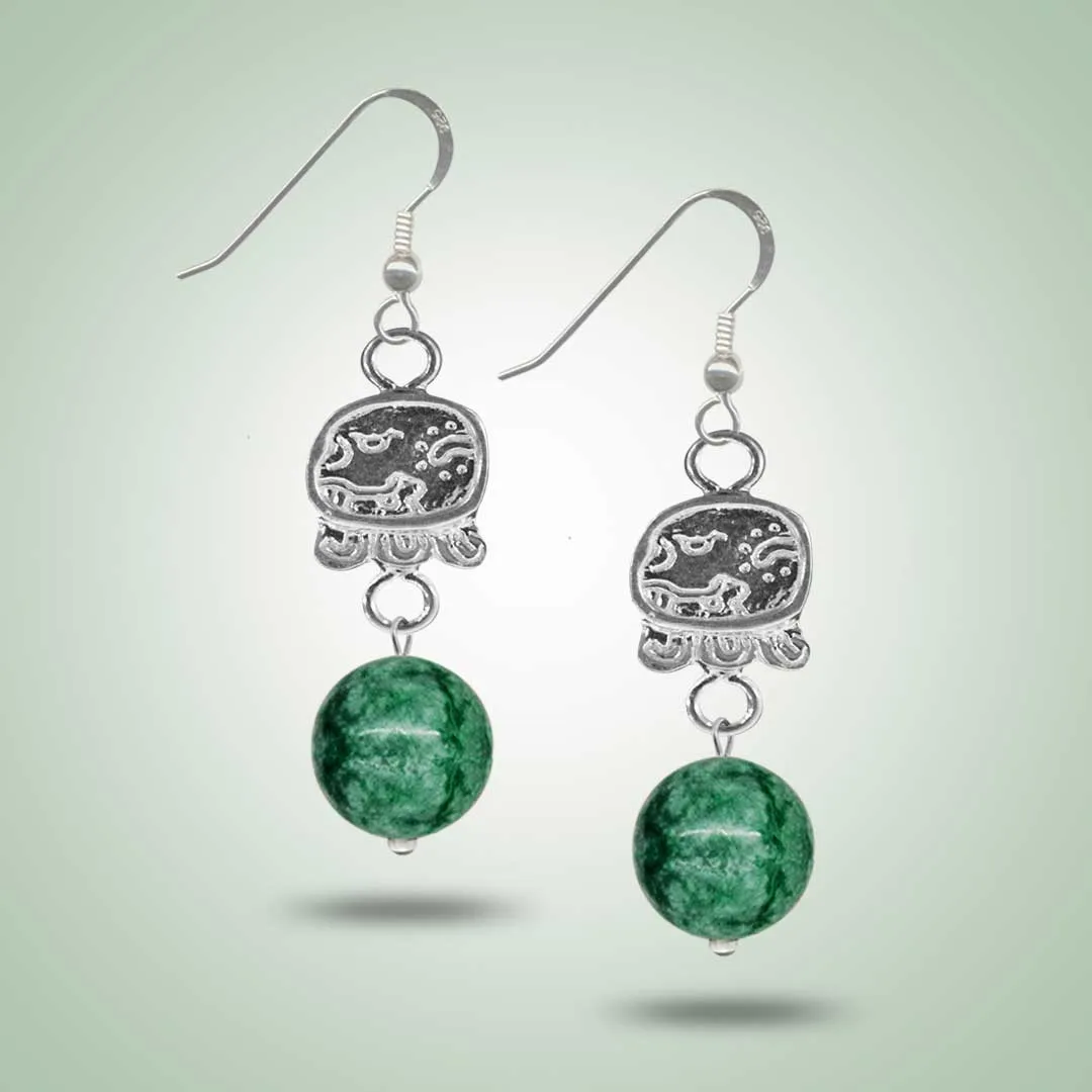 Mayan Glyph Earrings