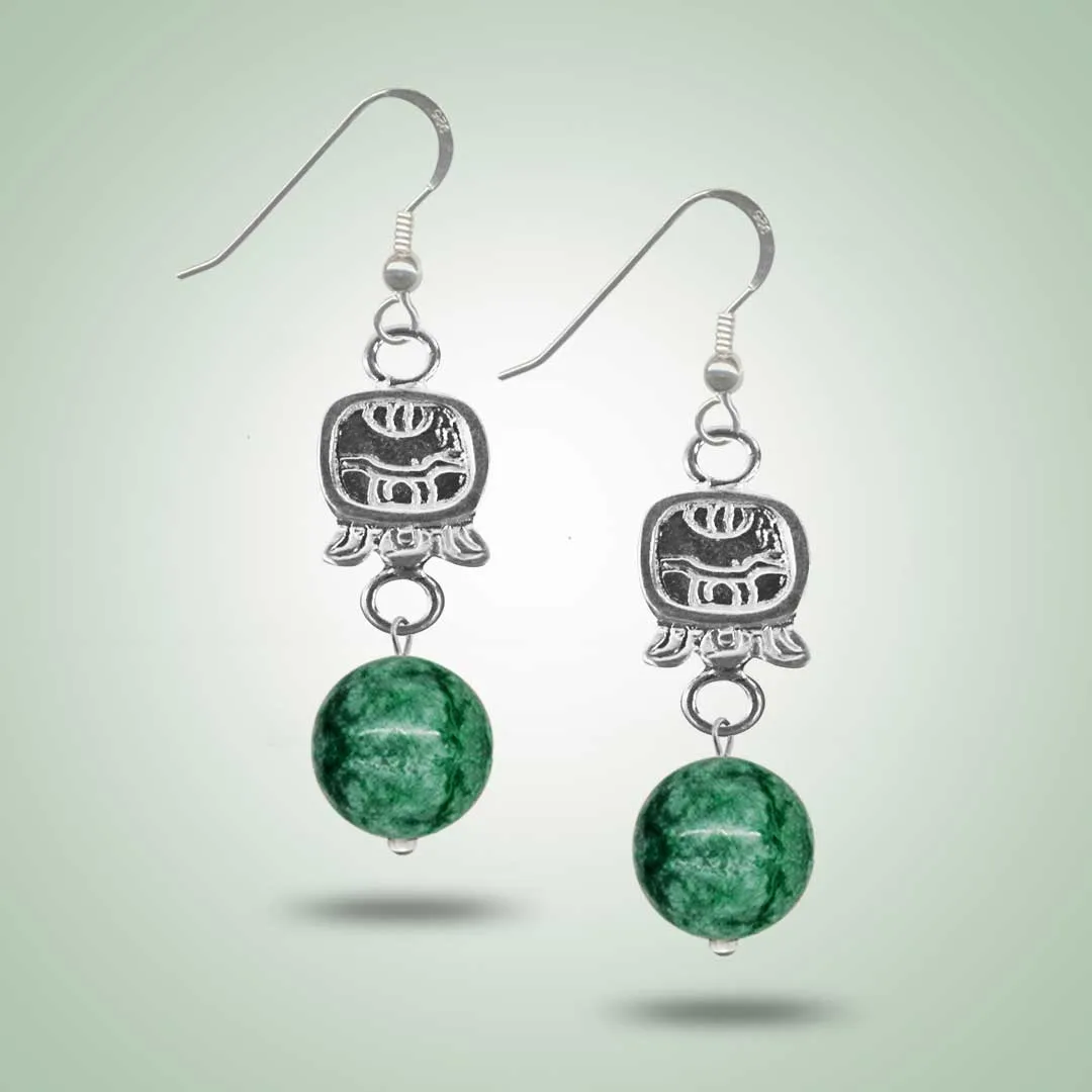Mayan Glyph Earrings