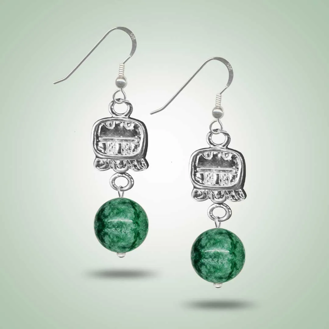 Mayan Glyph Earrings