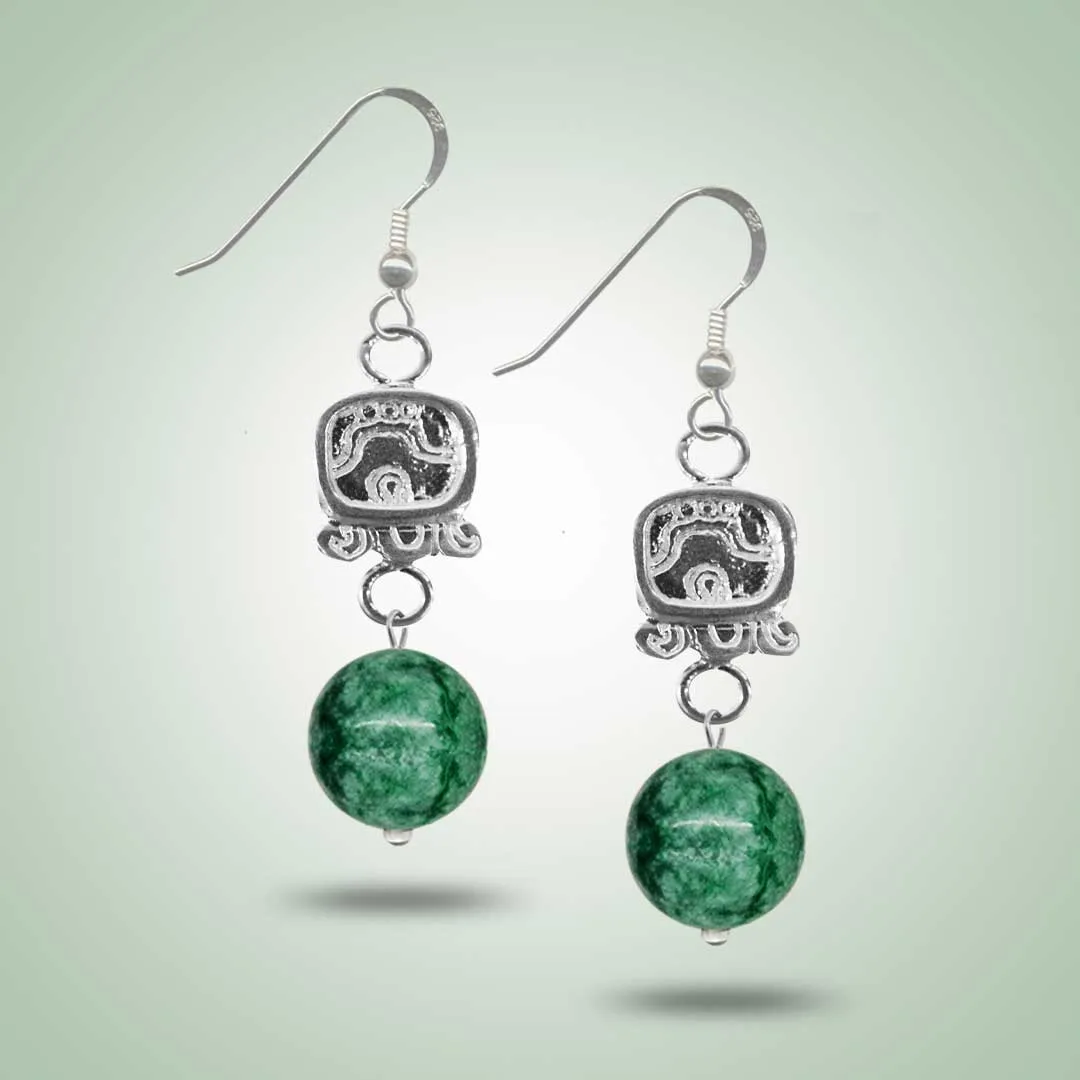 Mayan Glyph Earrings
