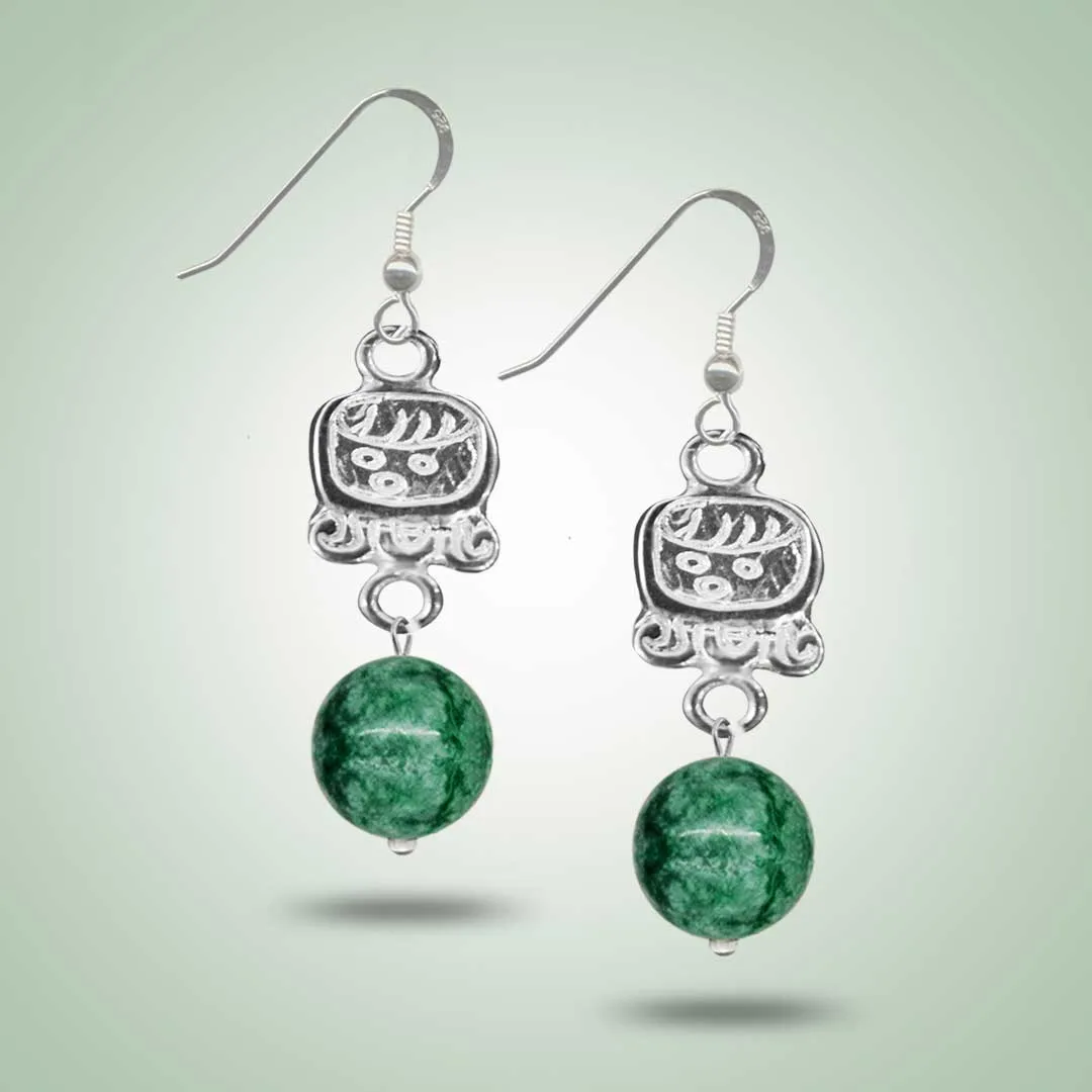 Mayan Glyph Earrings