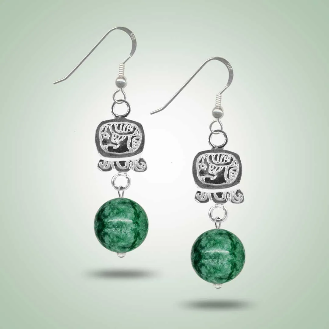 Mayan Glyph Earrings