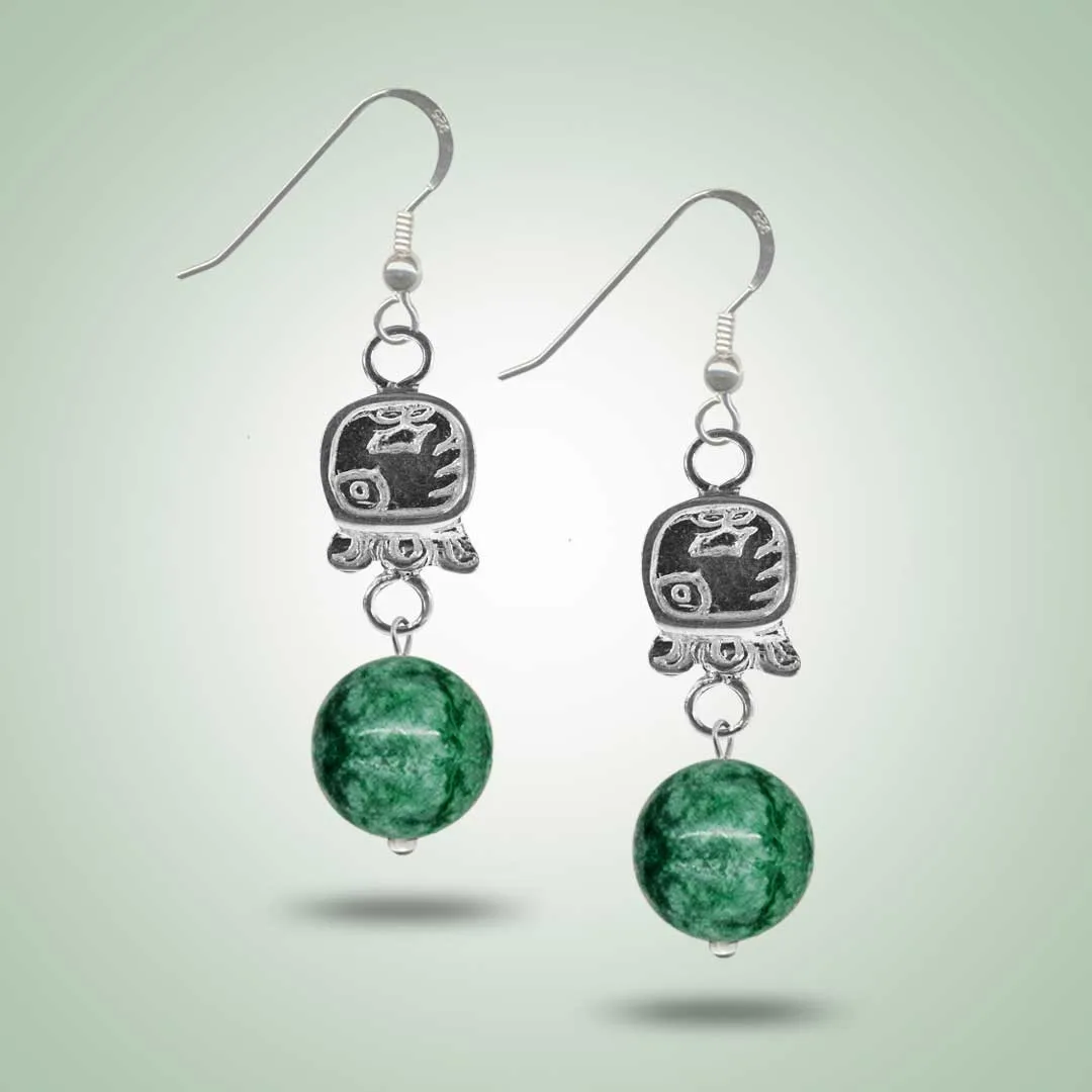 Mayan Glyph Earrings