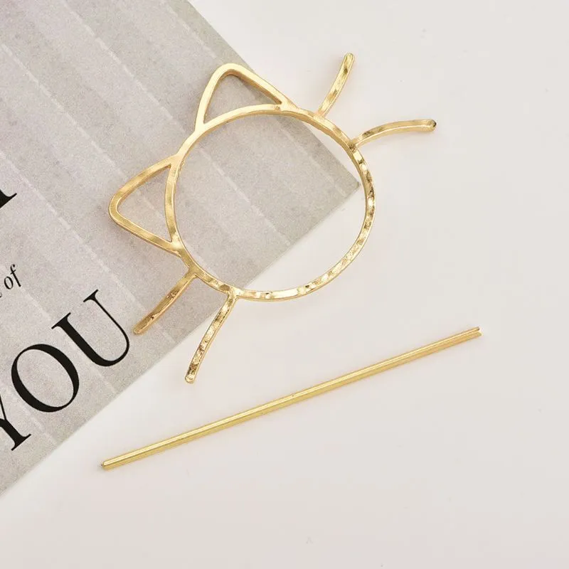 Meow Metal Hair Clip