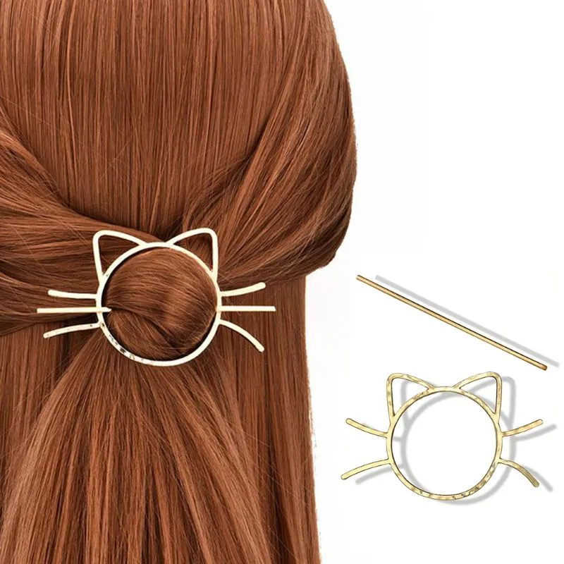 Meow Metal Hair Clip