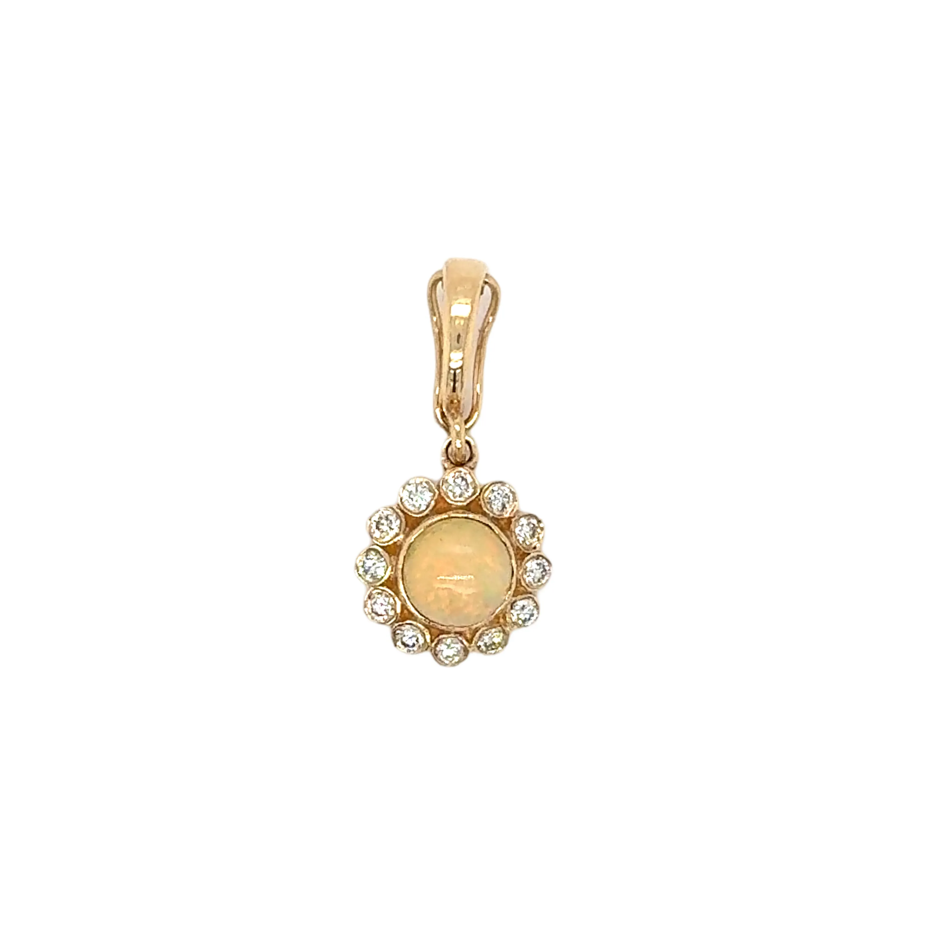 Opal and Diamond Charm