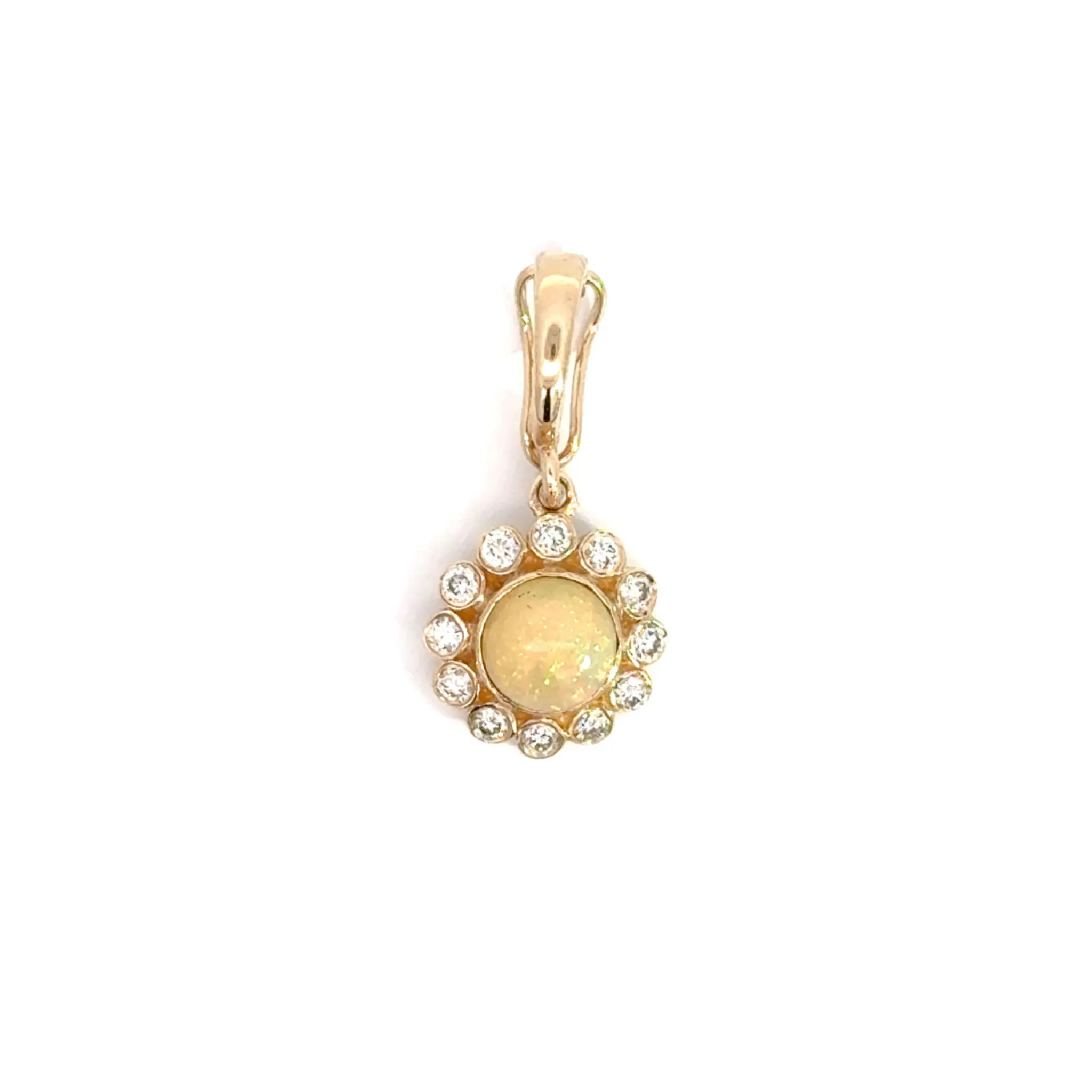 Opal and Diamond Charm
