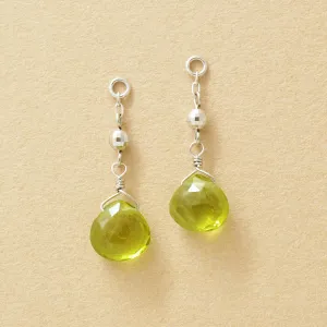 [Palette] 10K Peridot Charms (White Gold)