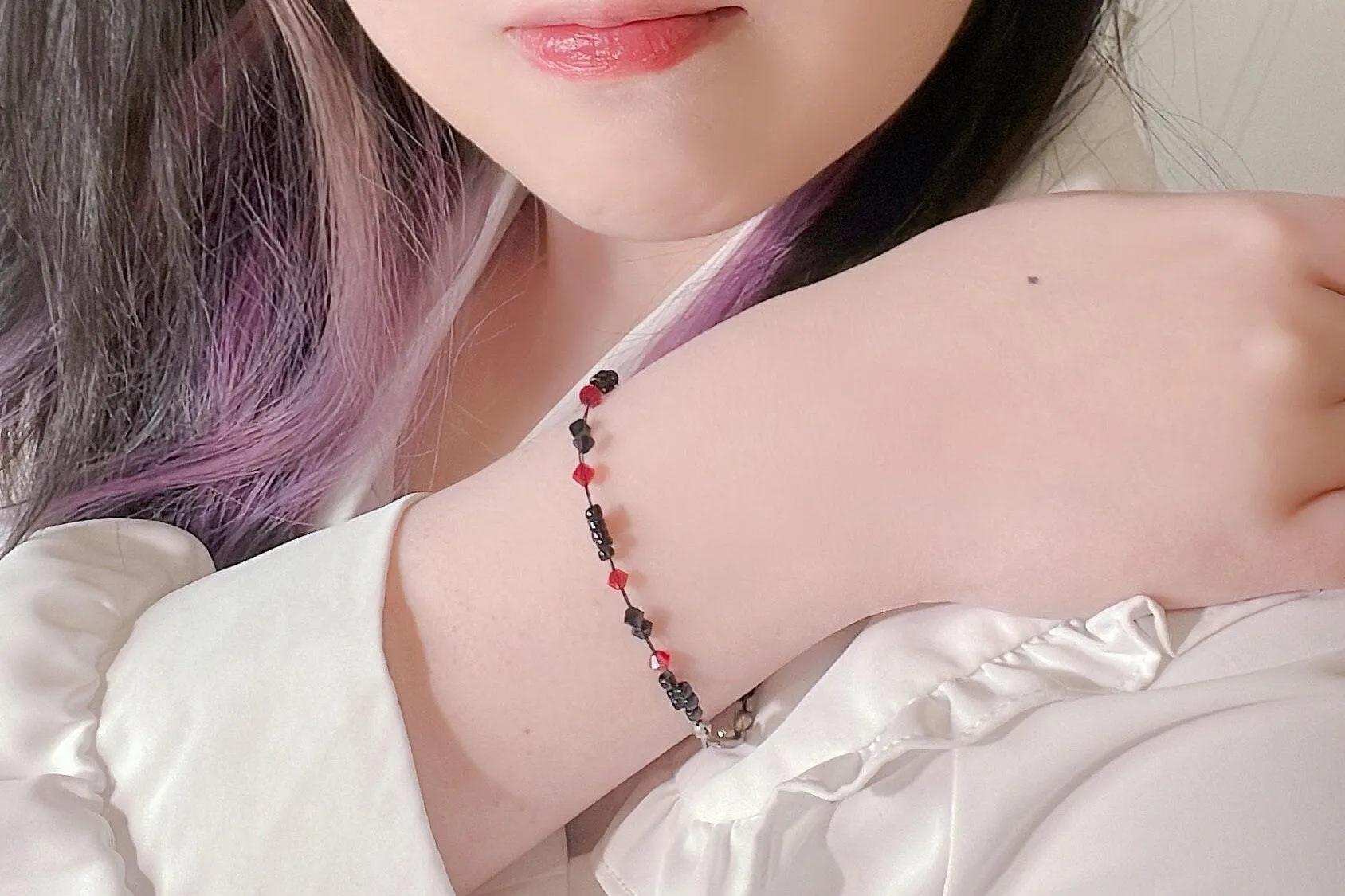 Ruby Crystal Miyuki Bead Bracelet