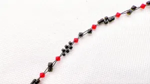 Ruby Crystal Miyuki Bead Bracelet