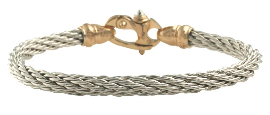 Silver 5mm Cable Bracelet