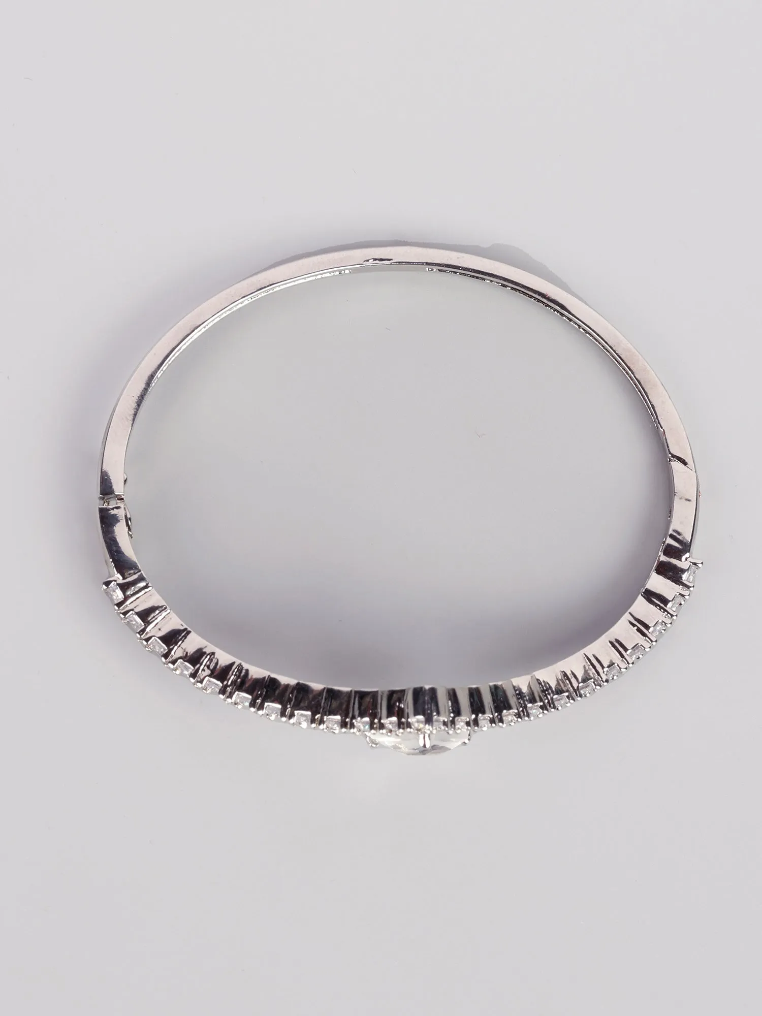 White American Diamond V Shaped Bracelet